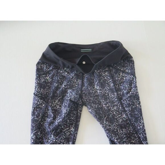 Lululemon 4 Hop To It Crop Full-On Luxtreme Rocky Road Black Mint Purple EUC! - Picture 4 of 12